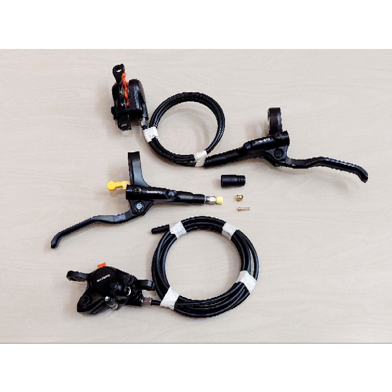 Murah brake set rem hidrolik hidrolis shimano mt200 mt201