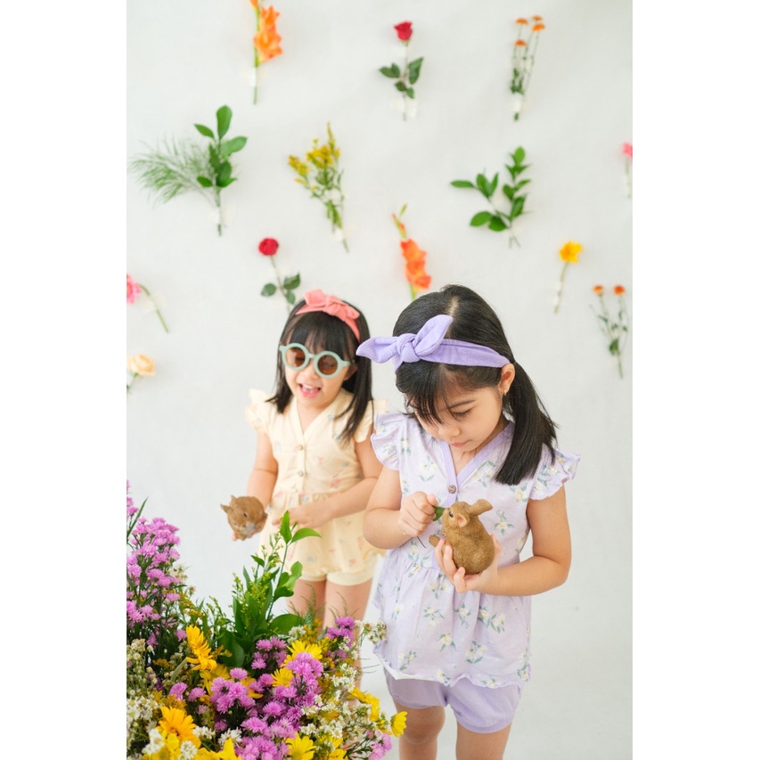 Baju Bayi Ruffle Set Setelan Anak Perempuan Bohopanna1-6 Tahun