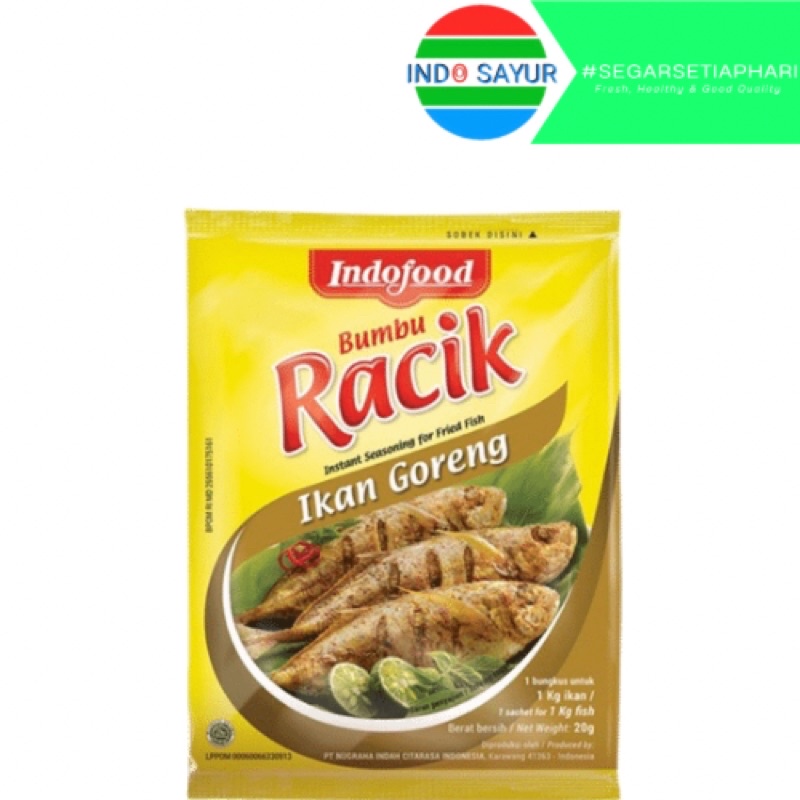 

Indofood Bumbu Racik Ikan Goreng 20gr