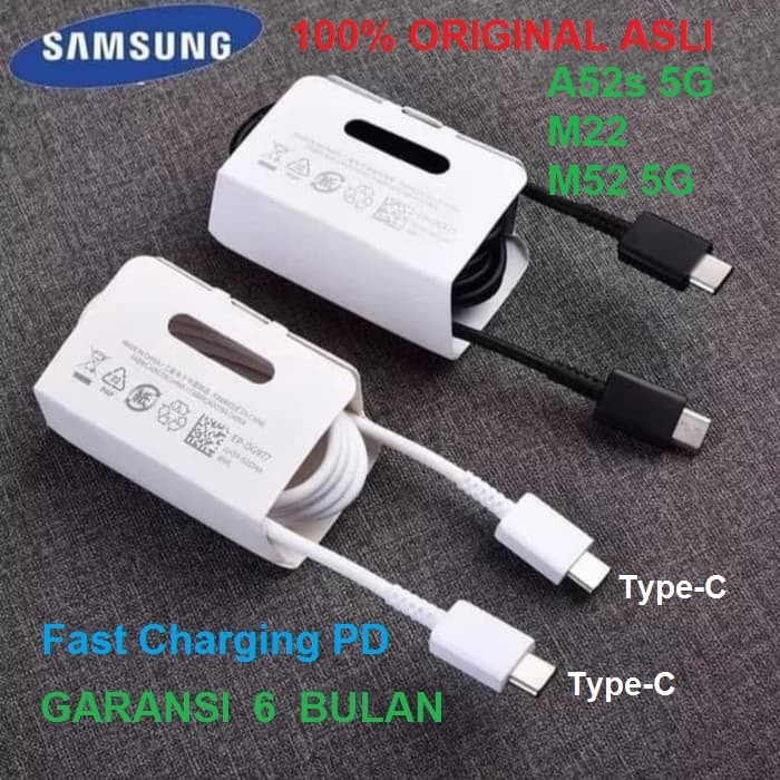 Kabel Data Cable Samsung Galaxy M22 A52s M52 5G Original 100%