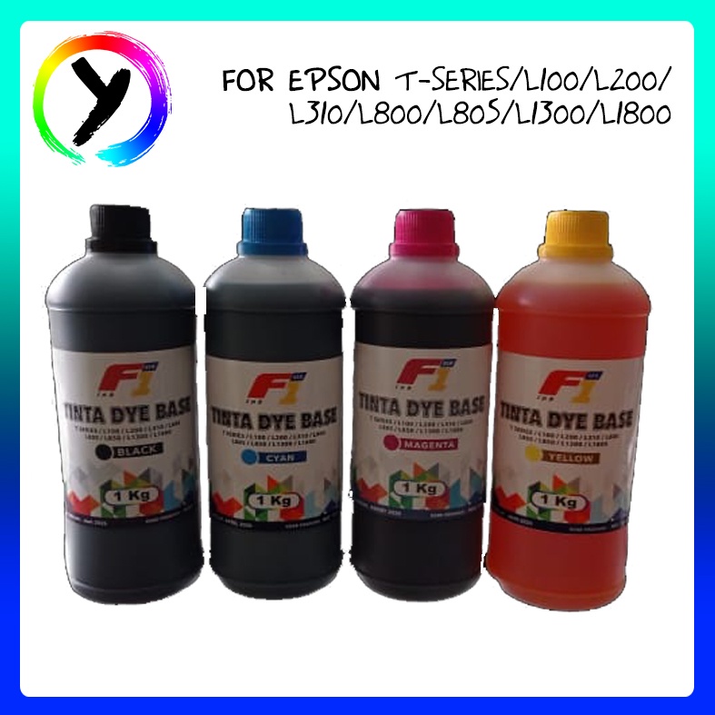 Jual Tinta Refill F1 Epson L Series 1 Kg Black / Cyan / Magenta ...