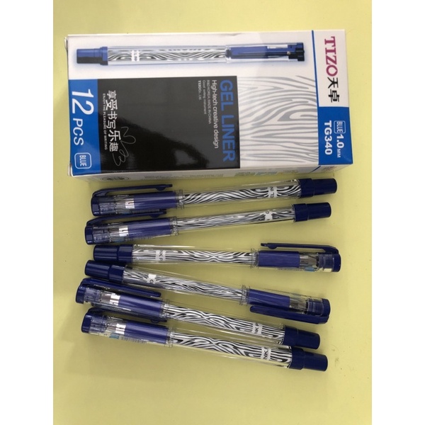 

bolpen Tizo gel liner TG340 biru 1.0mm isi 12