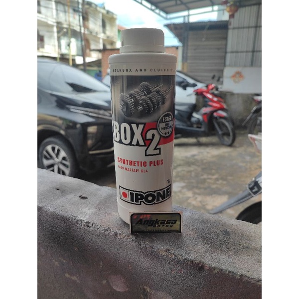 oli mesin 2 tak ipone box 2 synthetic plus jaso ma2 api gl4 ester high protection 1liter 10w 40