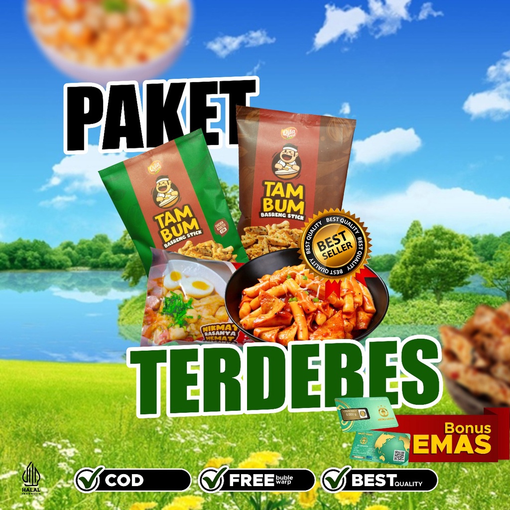 PAKET TERDEBES GOSIR SNACK BONUS EMAS