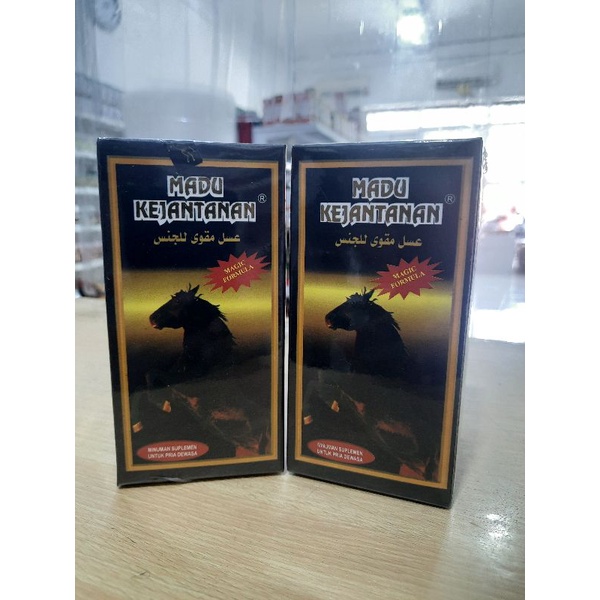 Madu Kejantanan cap Kuda Hitam 350 gram / Minuman Suplemen untuk Pria Dewasa