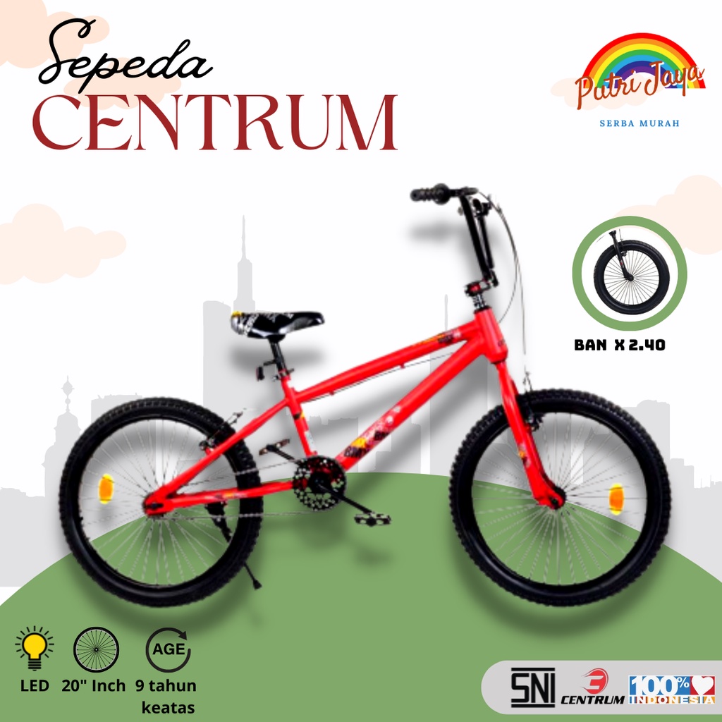 Sepeda Anak Laki BMX Centrum CT 6628 Ukuran 20 Inch