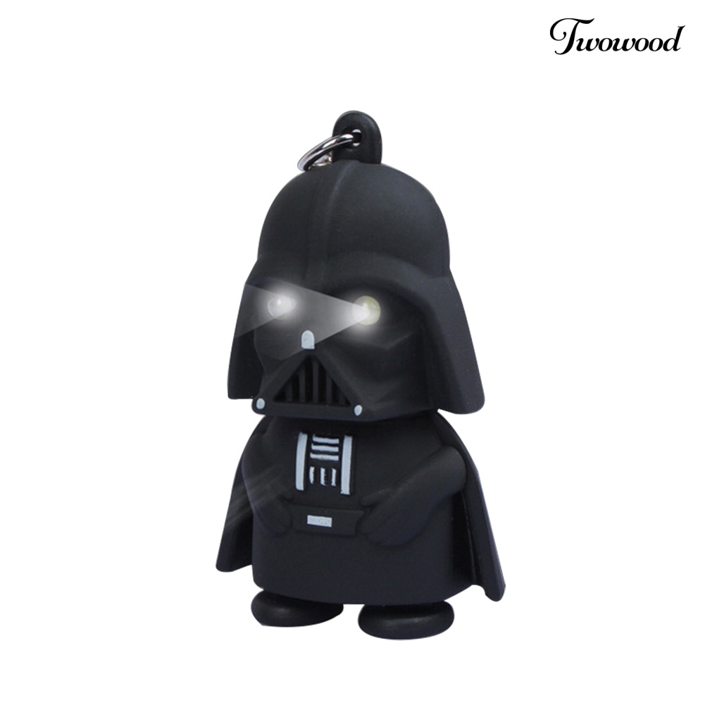 Twowood Gantungan Kunci Star Wars Darth Vader Dengan Lampu Ledsuara Untuk Dekorasi Tas