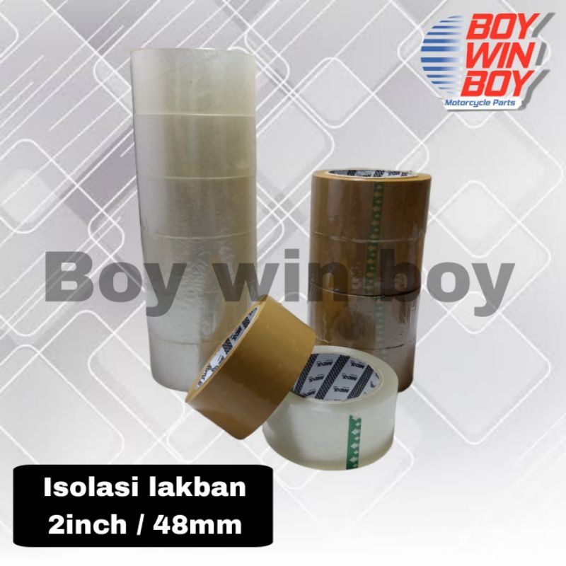 

Plakban Lakban 48mmX90 Yard Kualitas Export Merk Max/Sanwe 2 Inchi X 90 Yard