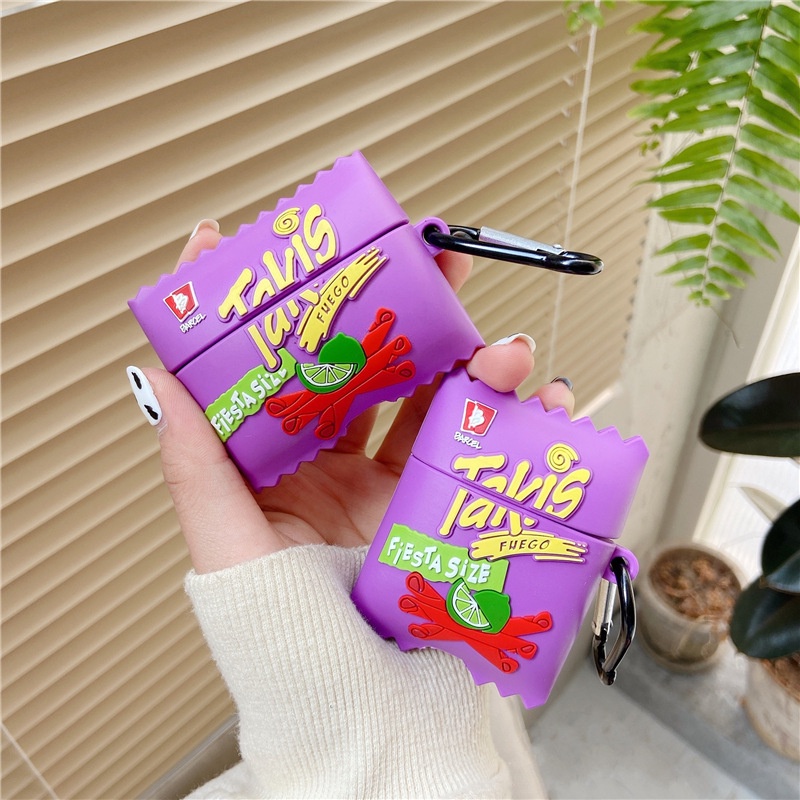 Soft Case Silikon Desain Snack 3D Untuk Airpods 1 2 3 Pro i12 i10 i11 i9s inpods 12 Airpods3 Bluetooth TWS