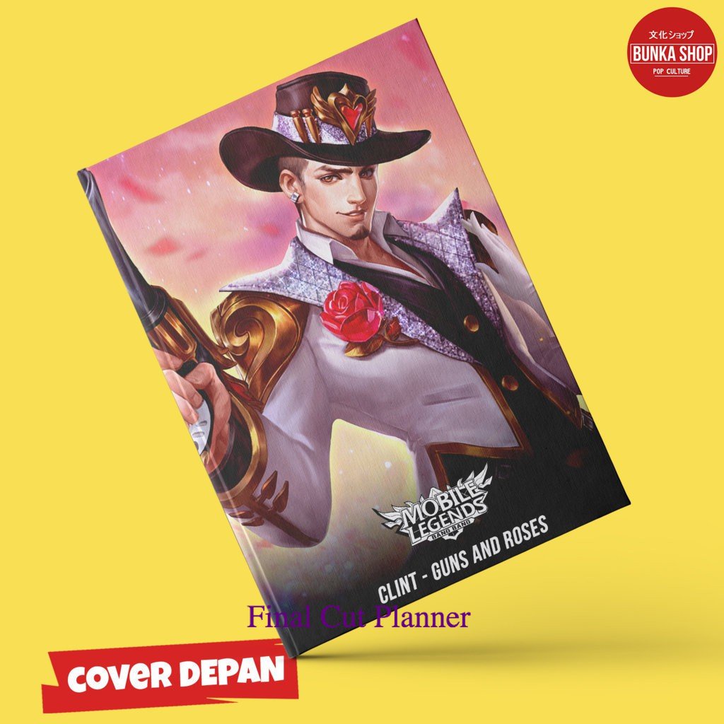 

Note Book Game Mobile Legends Clint Guns and Roses Hardcover A5 Buku Catatan Buku Tulis Murah .