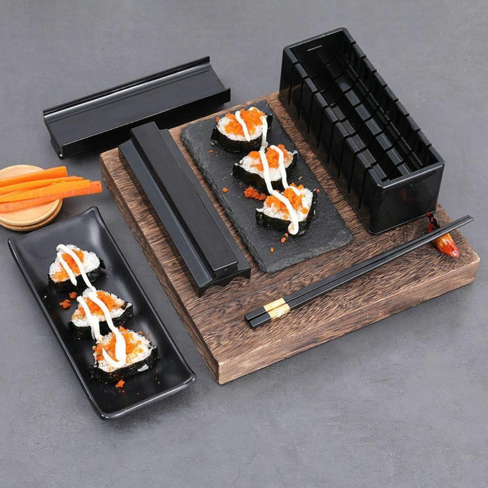 [Elegan] Sushi Making Kit Creative Non-Stick Cooking Sushi DIY Makanan Jepang Food Grade PP Sushi Press
