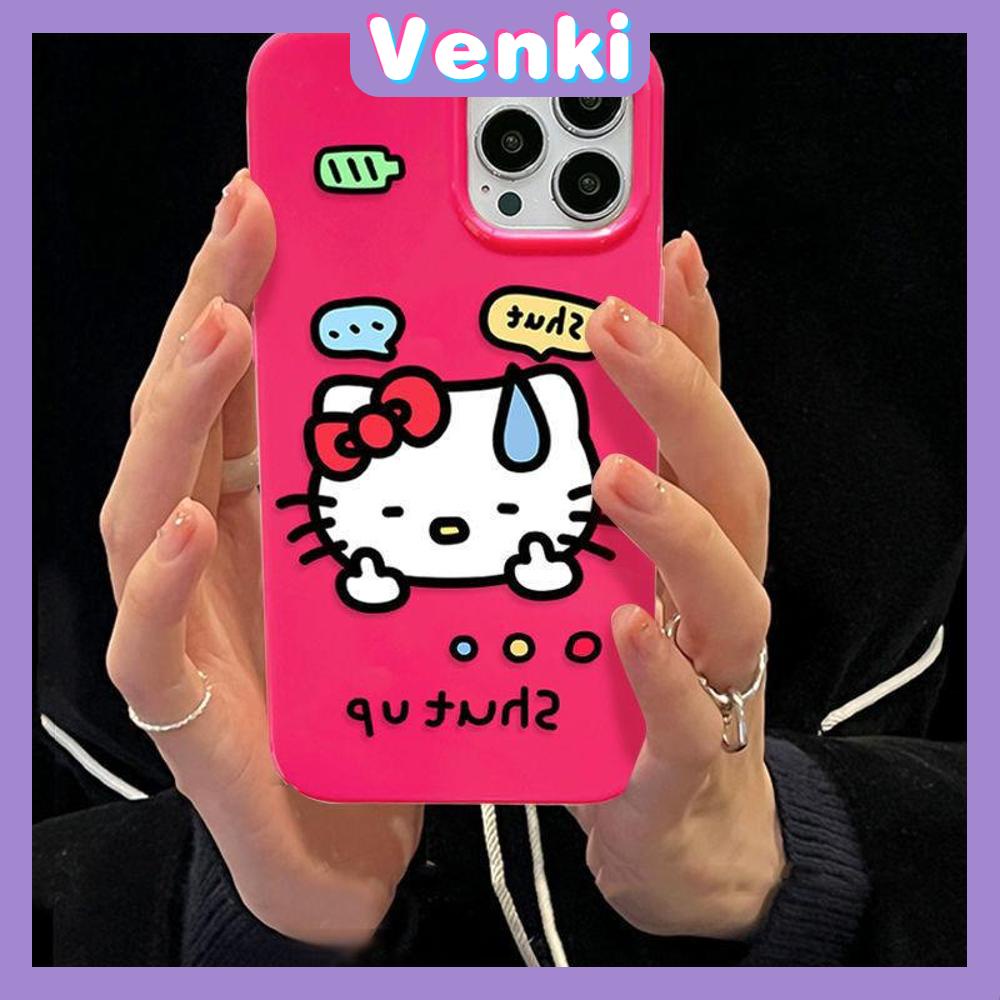 iPhone Case For 14 Series TPU Soft Case Sweet Cute Sweating Cartoon Cat Glossy Rose Pink Candy Case Camera Protection Shockproof For iPhone 14 13 12 11 Plus Pro Max 7 Plus X XR