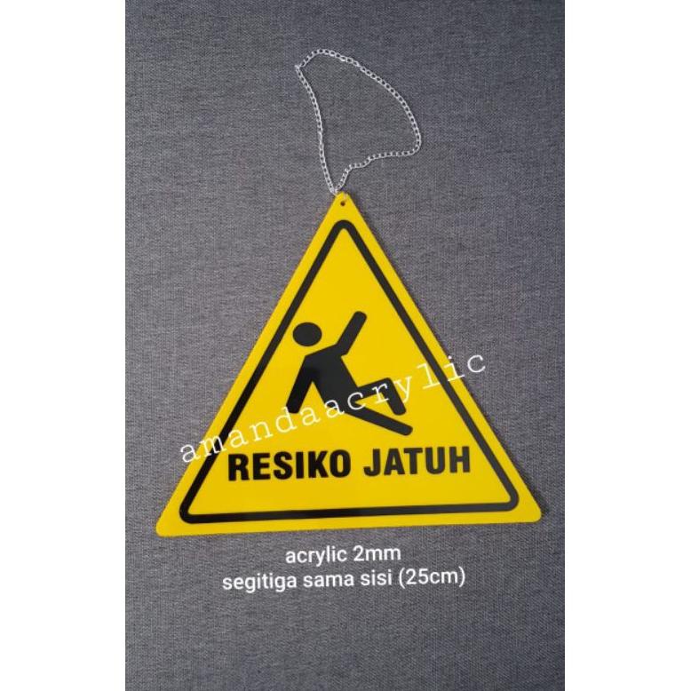 

PRODUK- ACRYLIC PAPAN PERINGATAN (RESIKO JATUH) .