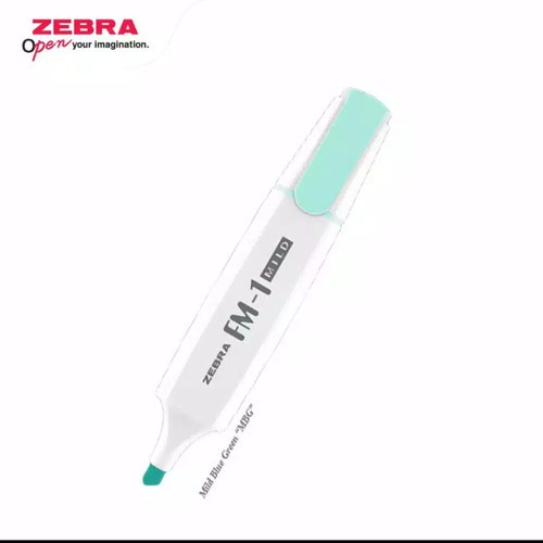 

Gramedia - Zebra Highlighter Fm -1 Mild Blue Green Stationery