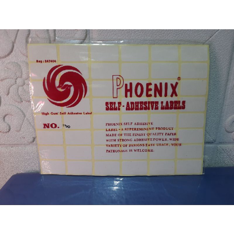 

Sticker Label / Label Harga Phoenix No 130 (19 x 32 mm)