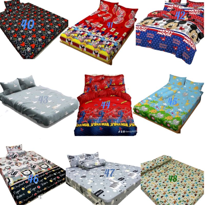 URUNGKASUR UK. NO 1 &gt; 180*200* ( 15, 20, 25, 30 ) SPREI MODEL RESLETING SAJA