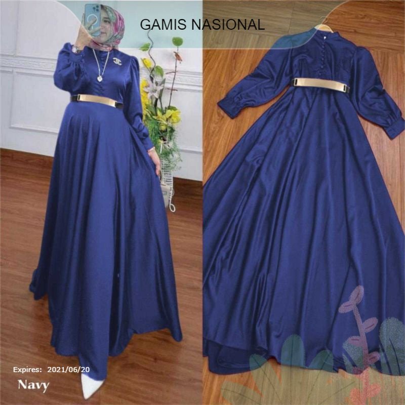GAMIS SCARLET MAXY WEDDING DRESS PESTA WANITA / DRESS FASHION MUSLIMAJ BUSUI KONDANGAN SHAKILA XL