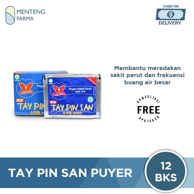 Tay Pin San Puyer Dus Isi 12 Sachet