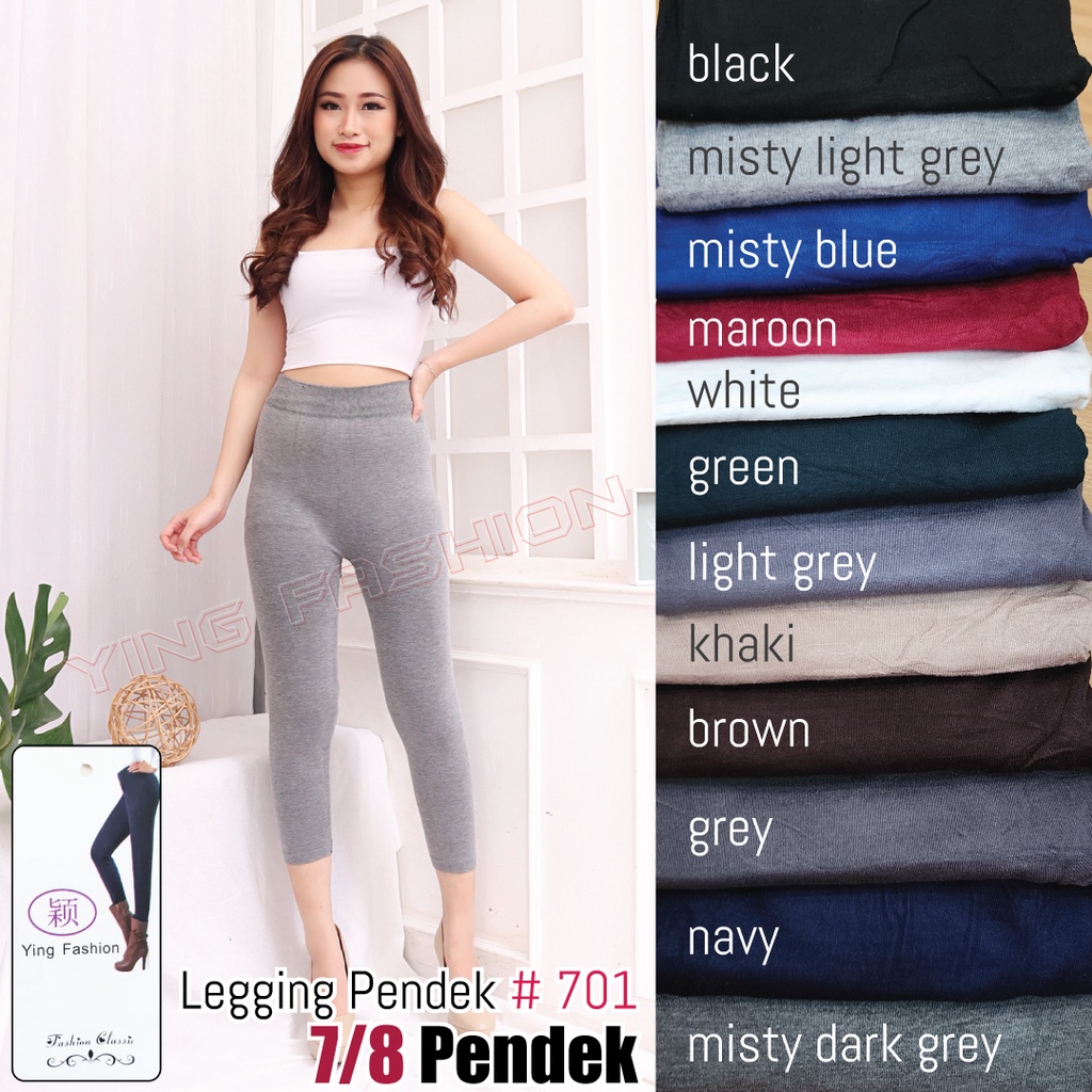 Legging Polos 7/8 / Legging 701 901-2 / Legging Pendek wanita / Legging Polos Pendek / Legging import / ying fashion