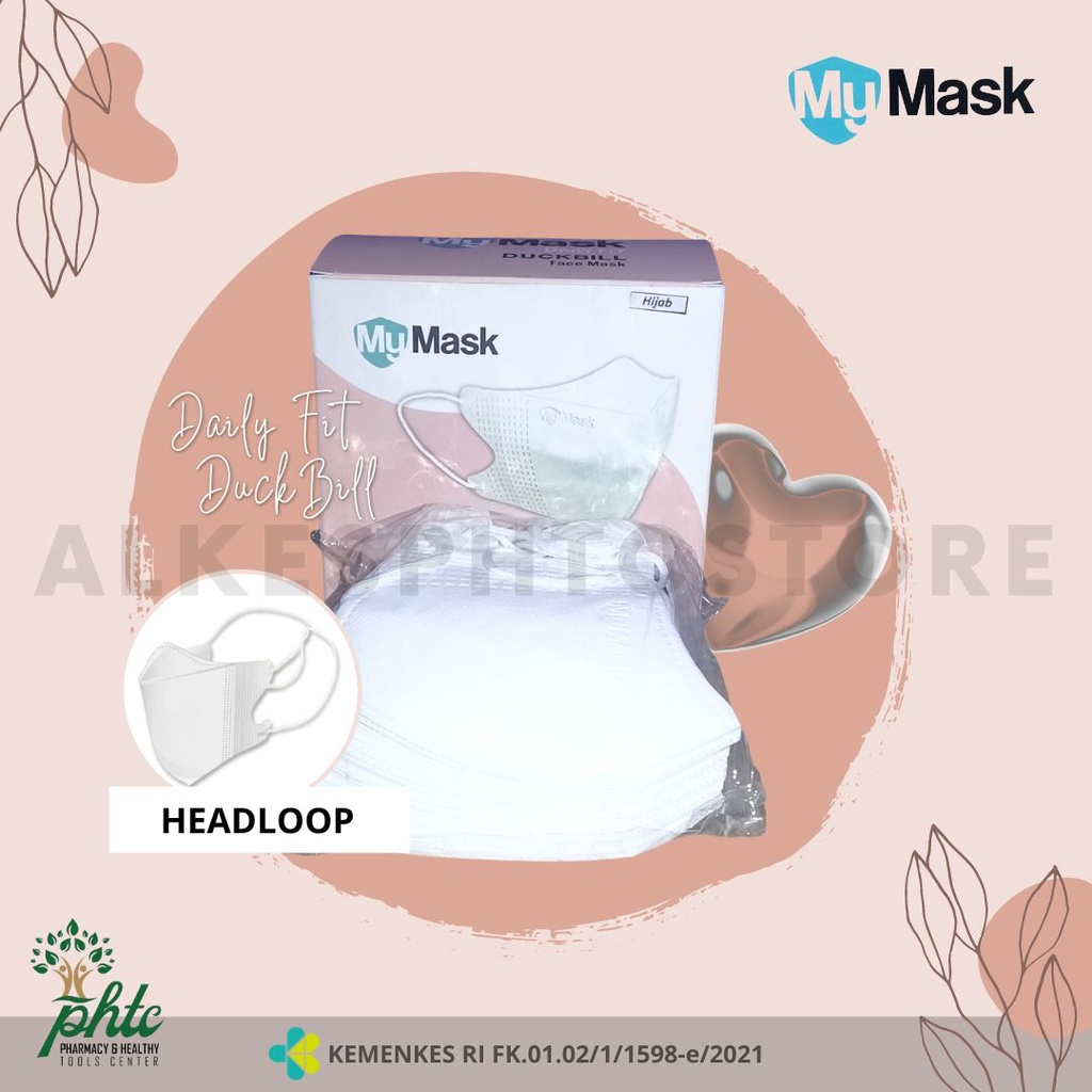 MY MASK Masker DUCKBILL Daily Fit HEADLOOP / Masker Duck Bill Headloop Isi 30 Pcs