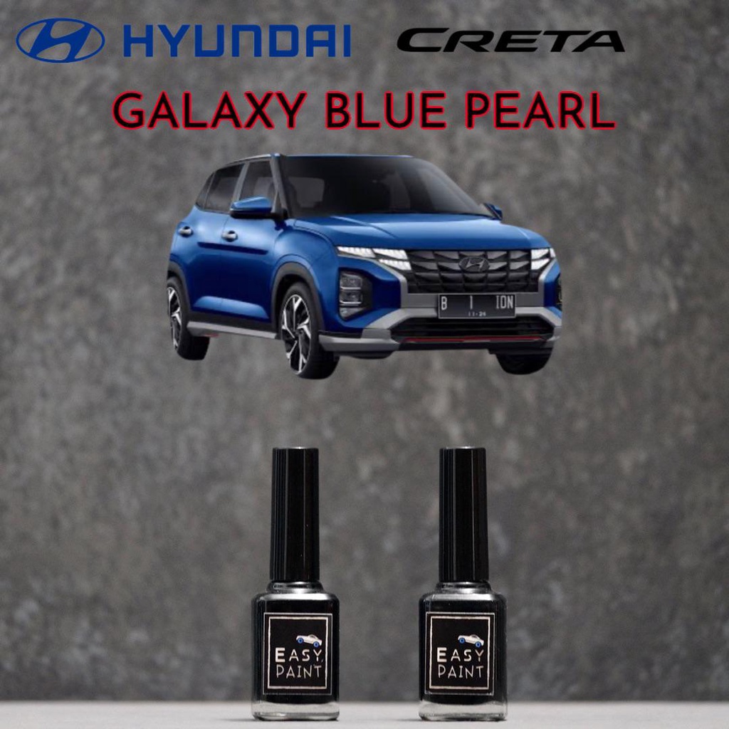 Cat Oles Mobil Galaxy Blue Pearl Hyundai Creta Biru Metalik 15ml