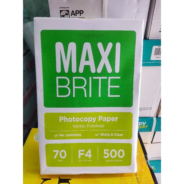 Jual Kertas F4 70 Gram MAXI BRITE Copy Paper Isi 5 Rim | Shopee Indonesia