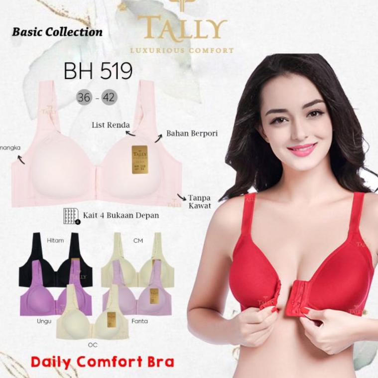KOR.18Oc22ᵞ– BH TALLY 519 BRA KAIT DEPAN TANPA KAWAT - BUNGALILY