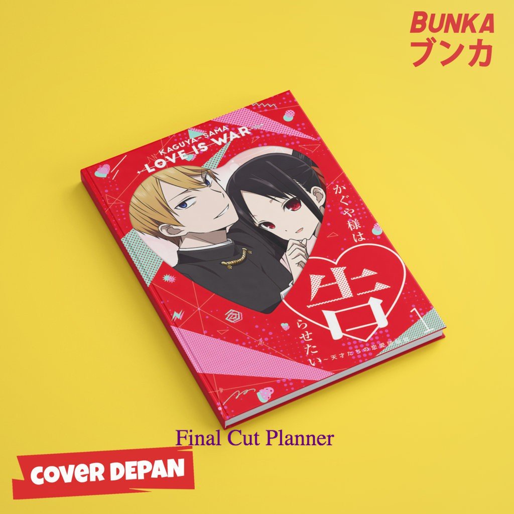 

Notebook Anime Kaguya sama Love is War Hardcover A5 Buku Tulis Catatan Note Agenda Planner .