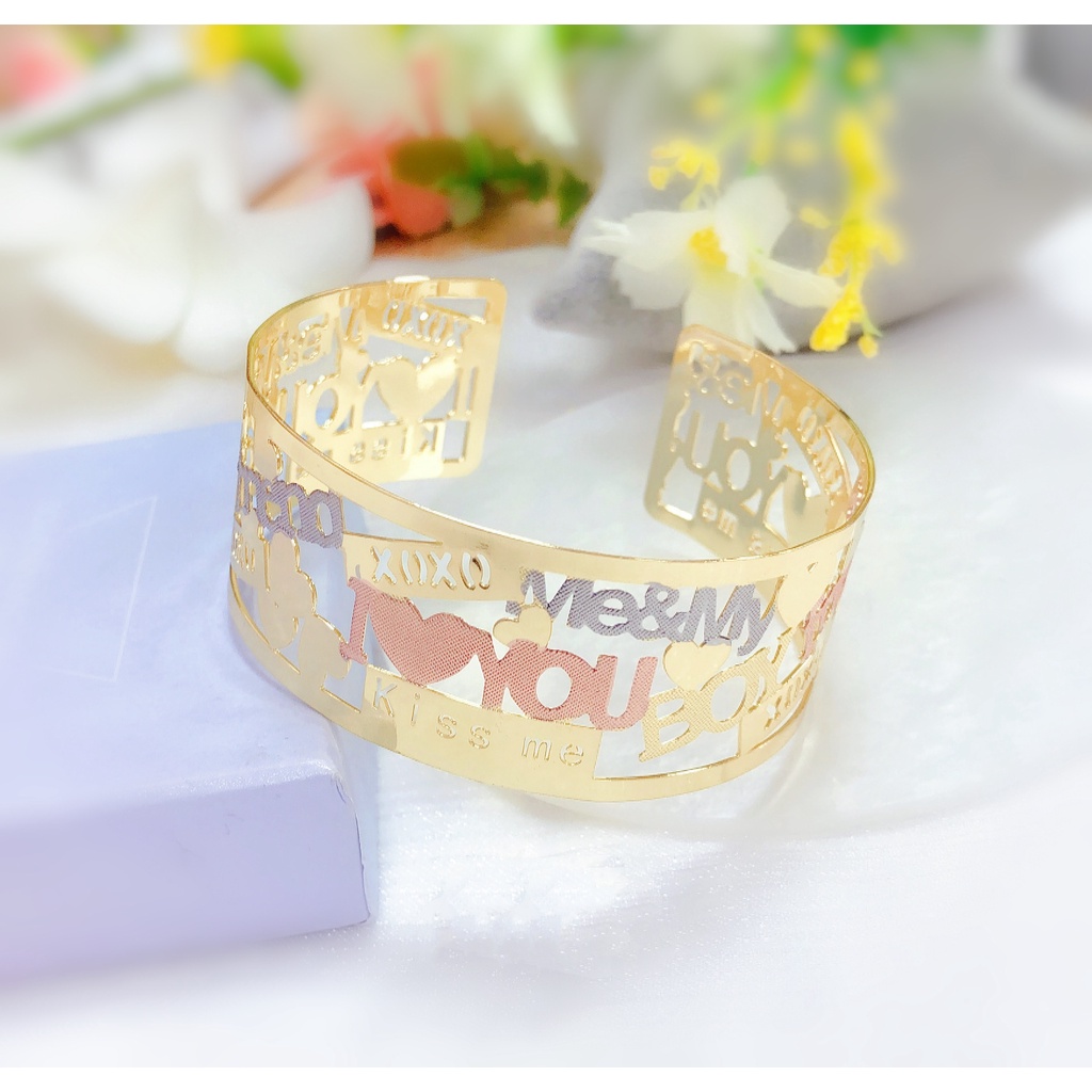 Gelang Titanium Kombinasi Perhiasan Fashion F21-24