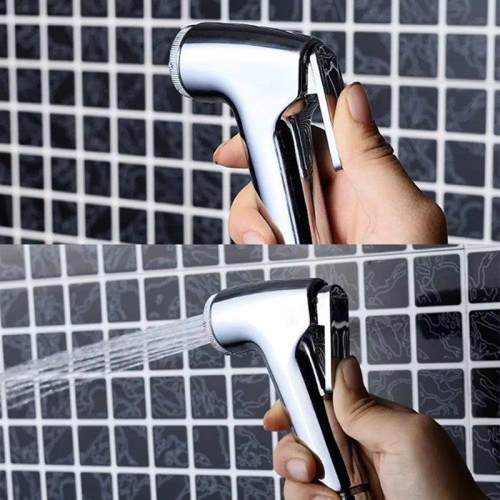 Jet Shower Kloset Toilet Closet Cebok WC Semprotan Duduk Kamar Mandi - Panjang 1,2 m