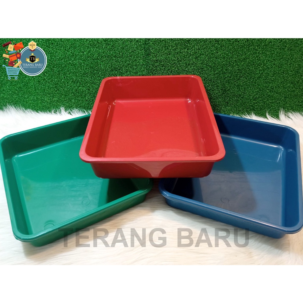 NAMPAN SAP STAR KW SEGI EMPAT WARNA BOLD | BAKI PLASTIK | NAMPAN PLASTIK | TRAY PLASTIK