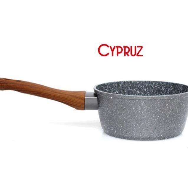 CYPRUZ SN 0212 SAUCE PAN 18 CM MARBLE GRANITE - ANTI LENGKET