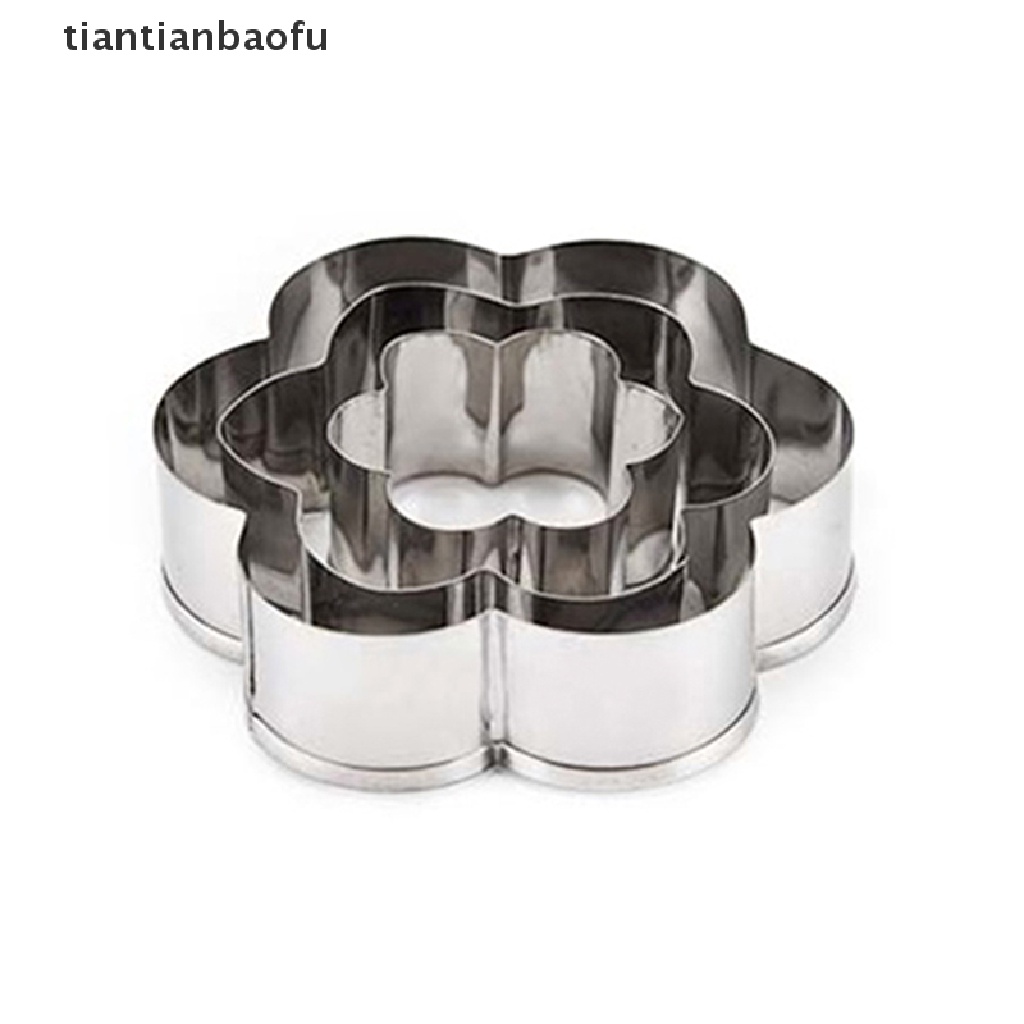 [tiantianbaofu] 1Set Plum-shaped Biscuit Mold DIY Cookies Cutter Bread Cake Baking Fondant Tools Boutique