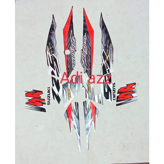 striping stiker lish full body shogun 125 sp fd lama merah hitam putih hitam kuning biru macho bukan