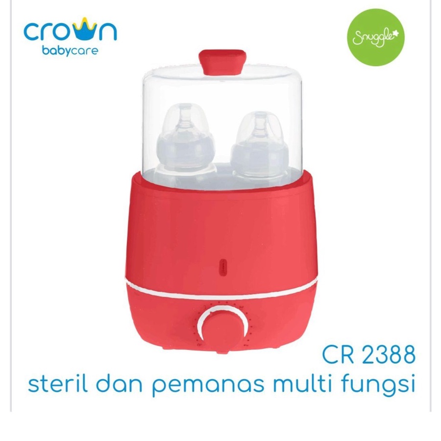 [PROMO FREE KERTAS KADO] Crown Baby Super Steril and Warmer Combo Steril dan Pemanas Multifungsi CR-2388