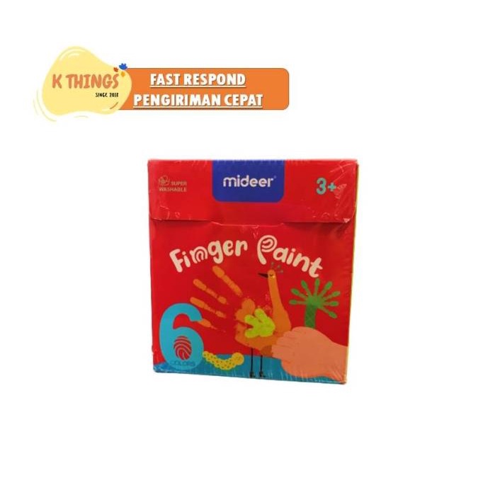 

MIDEER Finger Paint Washable Finger Painting Kado Anak 3tahun+