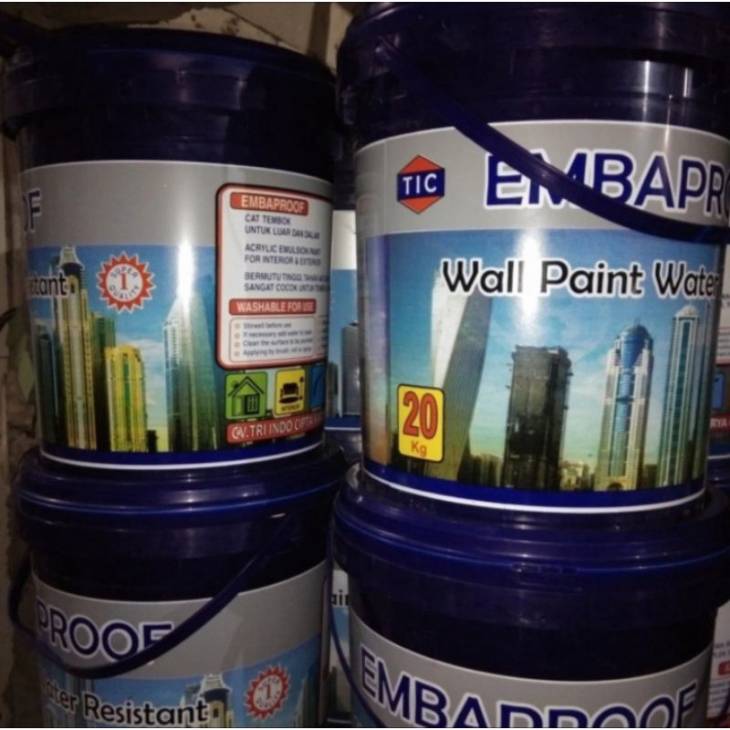 Cat EMBAPROOF Water paint resistaint 20 kg.cat tembok anti air