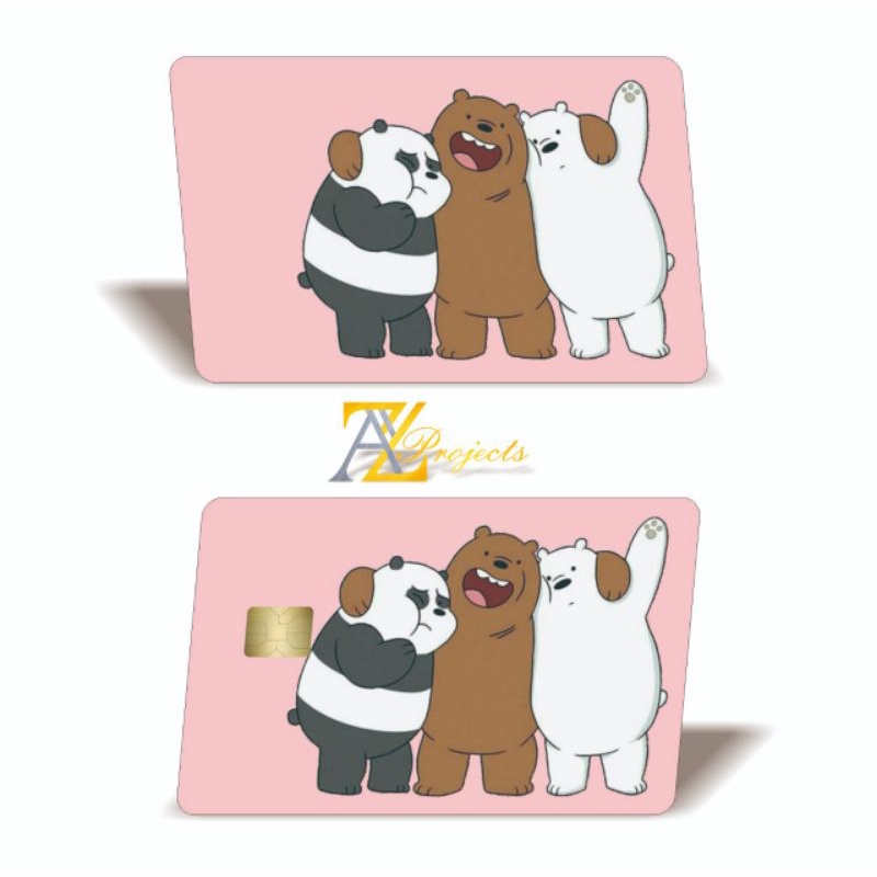 

Seri Cute Bears - Skin/Sticker Pelindung ATM Flazz Debit/Kredit Brizzi Emoney