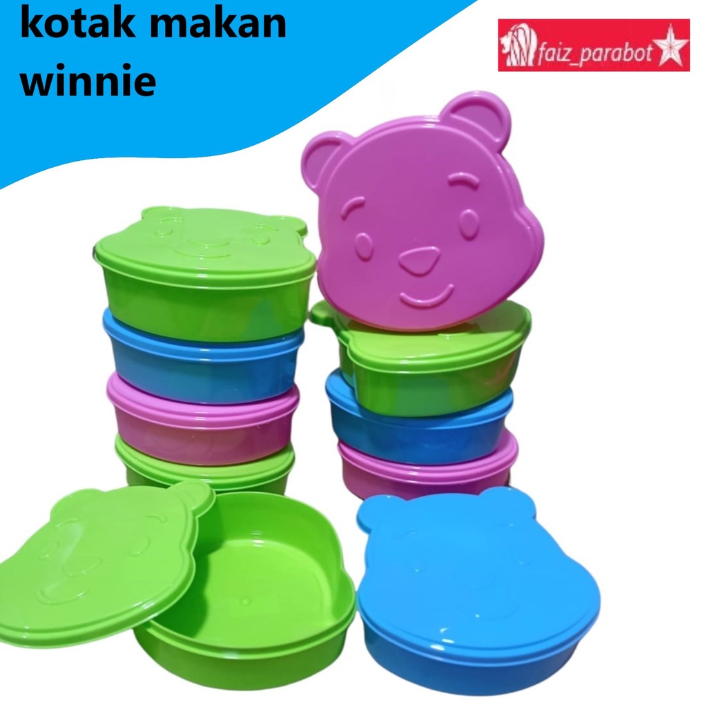 Misting Wadah kotak bekal motip micky / Kotak Makan Murah Plastik