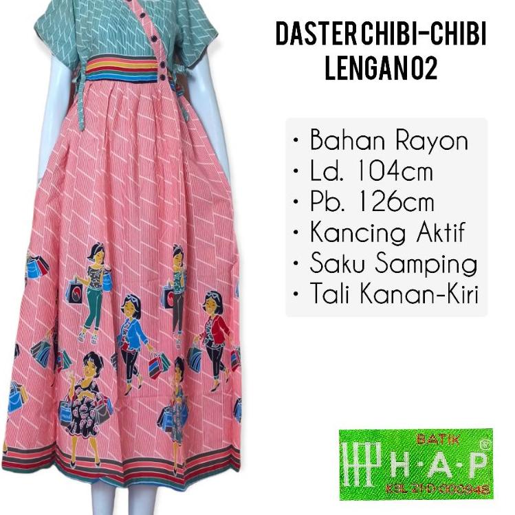 DASTER CHIBI-CHIBI 2 LENGAN HAP  / DASTER CHIBI HAP MOTIF BU TEJO [TRK.18Oc22ᶠ]