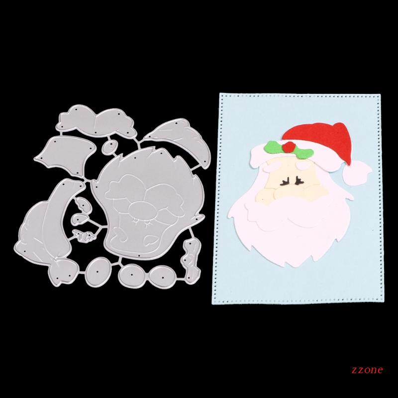 Cetakan Stensil Cutting Dies Motif Santa Claus Bahan Metal Untuk Scrapbook / Craft DIY