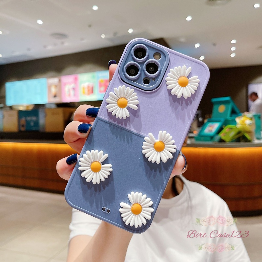 CASE FYP 2IN1 BUNGA DAISY 3D FOR VIVO Y35 Y16 Y22 V25 5G V25e V25 PRO BC6701