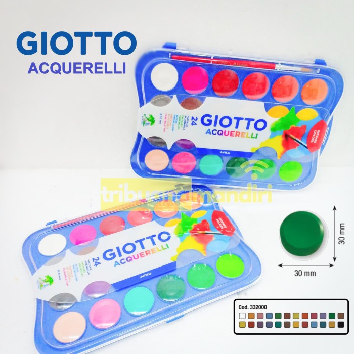 

Kusus Hari Ini Giotto Acquerelli 24 Warna (Water Color/Cat Air ) Terbatas