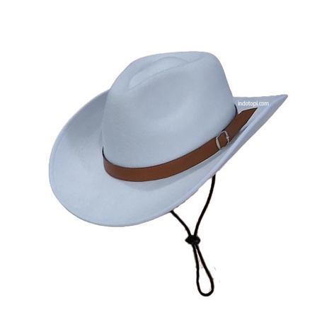 TOPI KOBOY LAKEN OUTDOOR COWBOY HAT GESPER KOBOI EKSEKUTIF MUDA