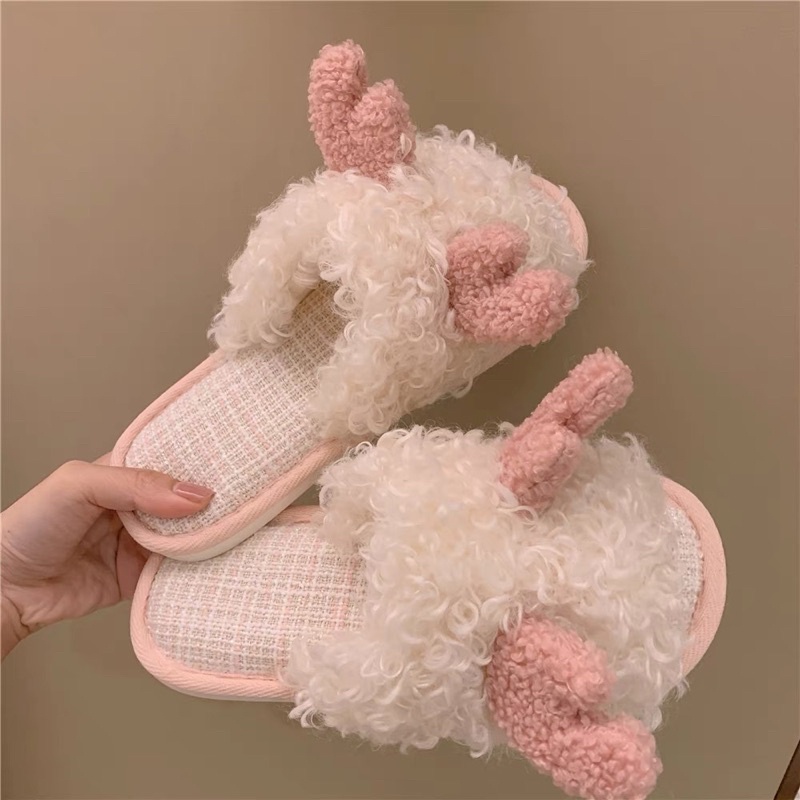 SANDAL BULU BONEKA PREMIUM / SANDAL ANAK / SENDAL RUMAH KAMAR / INDOOR HOME SLIPPERS