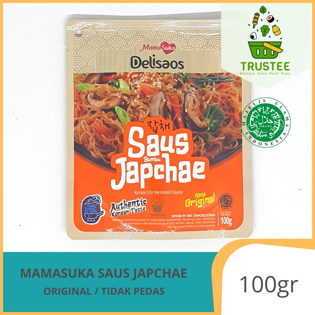 Saus Japchae / Stir Vermicelli MamaSuka Delisaos Sauce saos Bumbu Korea 100 gr