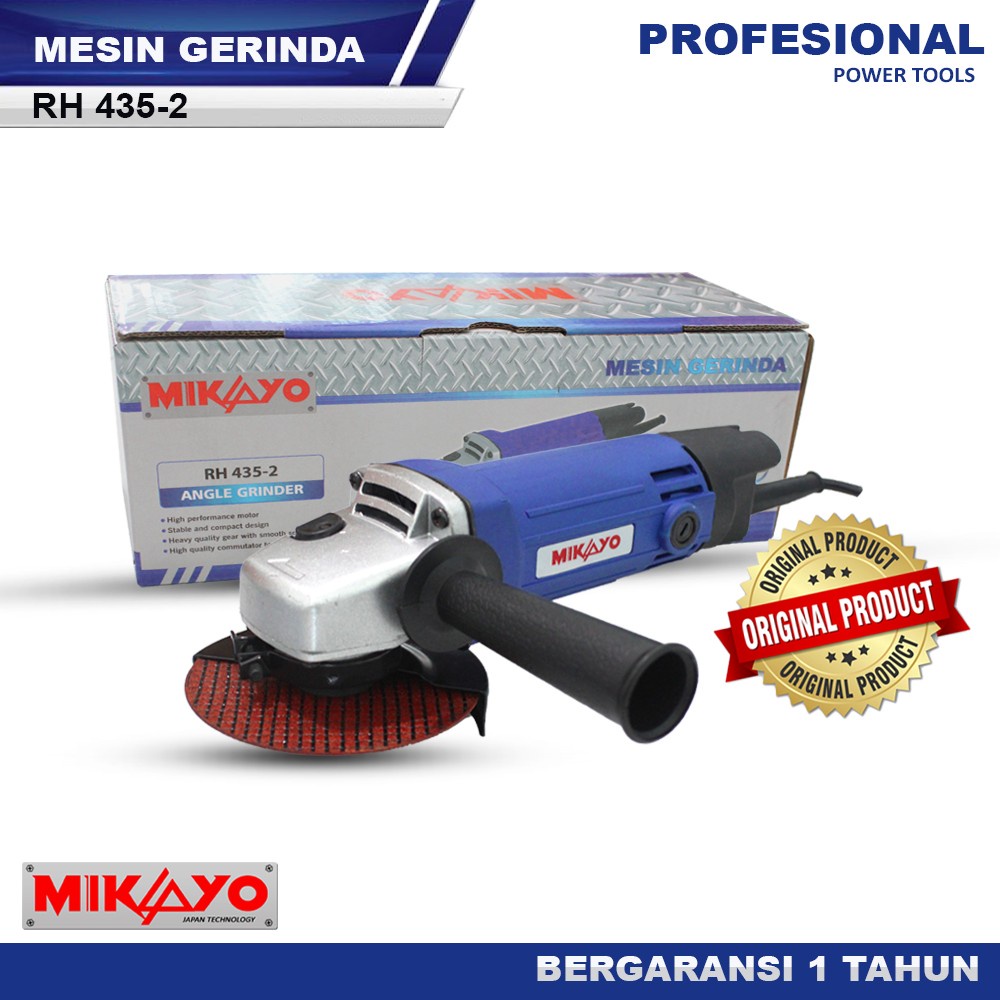 FULL GARANSI RESMI!! MIKAYO Set Gerinda Tangan MK90 &amp; 1  Box Mata Potong 1pcs mata poles 1pcs JAPAN TEKNOLOGI termurah