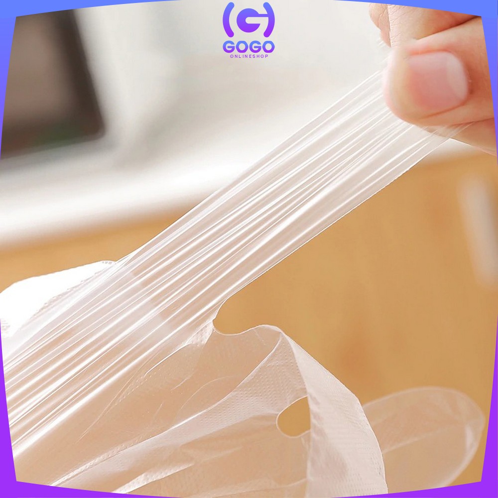 GOGO-C127 Sarung Tangan Plastik 100PCS (50PSG) Steril Sekali Pakai Hand Glove Dapur Transparan