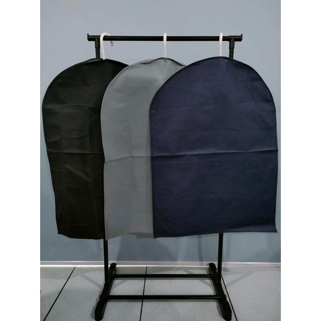 COVER BAJU BAHAN KAIN NON WOVEN -  COVER JAS / SARUNG JAS/ COVER GANTUNGAN BAJU / PELINDUNG BAJU COVER(CLASSY 60X80CM) / (GAYA 60X120CM)