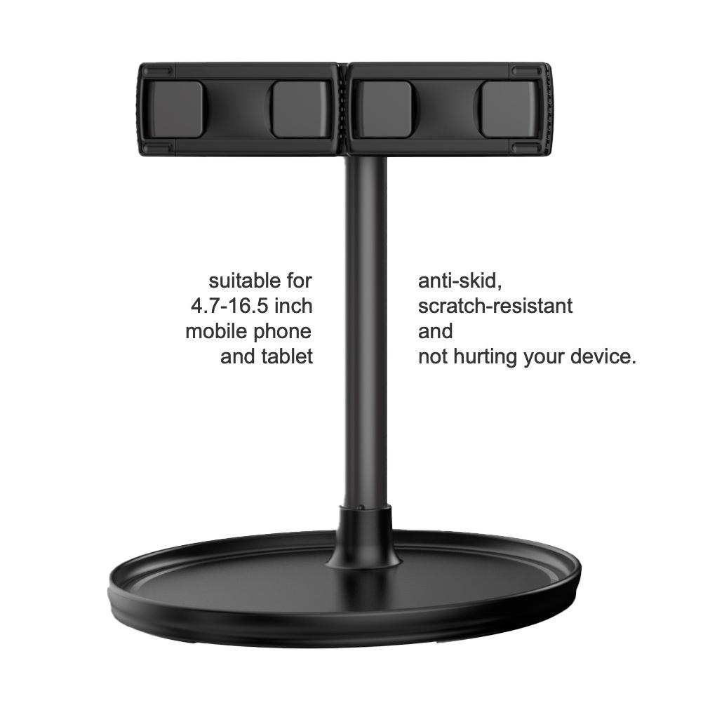 KIRIM HARI INI INONE Phone Holder Stand Dual Slot Rotasi 360 Derajat untuk Handphone dan Tablet (PRE